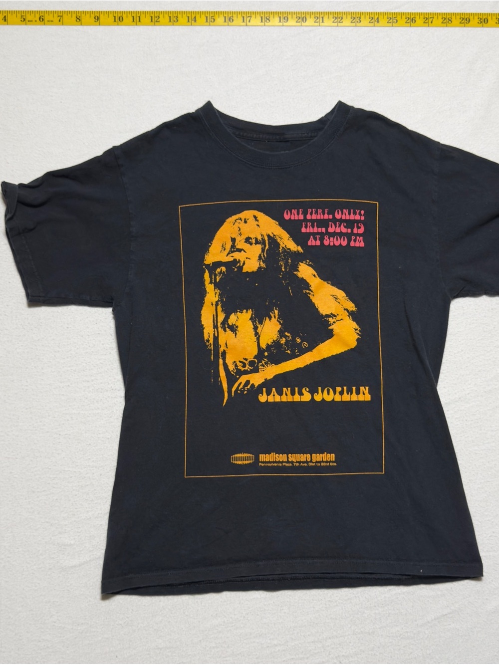Black Janis Joplin Graphic Short-Sleeve Tee